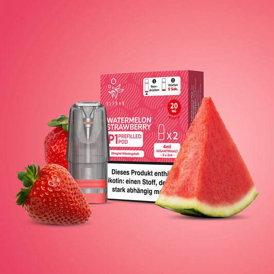 Elfbar MATE500 P1 Prefilled Pod - Watermelon Strawberry (10 Stück)