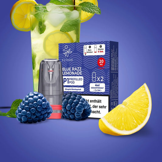 Elfbar MATE500 P1 Prefilled Pod - Blue Razz Lemonade (10 Stück)