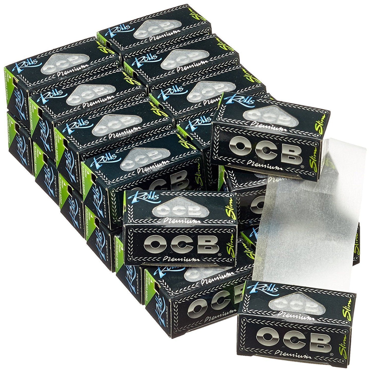 OCB Rolls Schwarz Premium Slim 24er Box